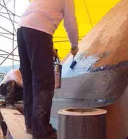 Tarihi yapıda sıva onarımı ve yüzey güçlendirme amaçlı restorasyon uygulaması