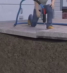 Beton plak derzine poliüretan enjeksiyon uygulanarak sızdırmazlık sağlanması